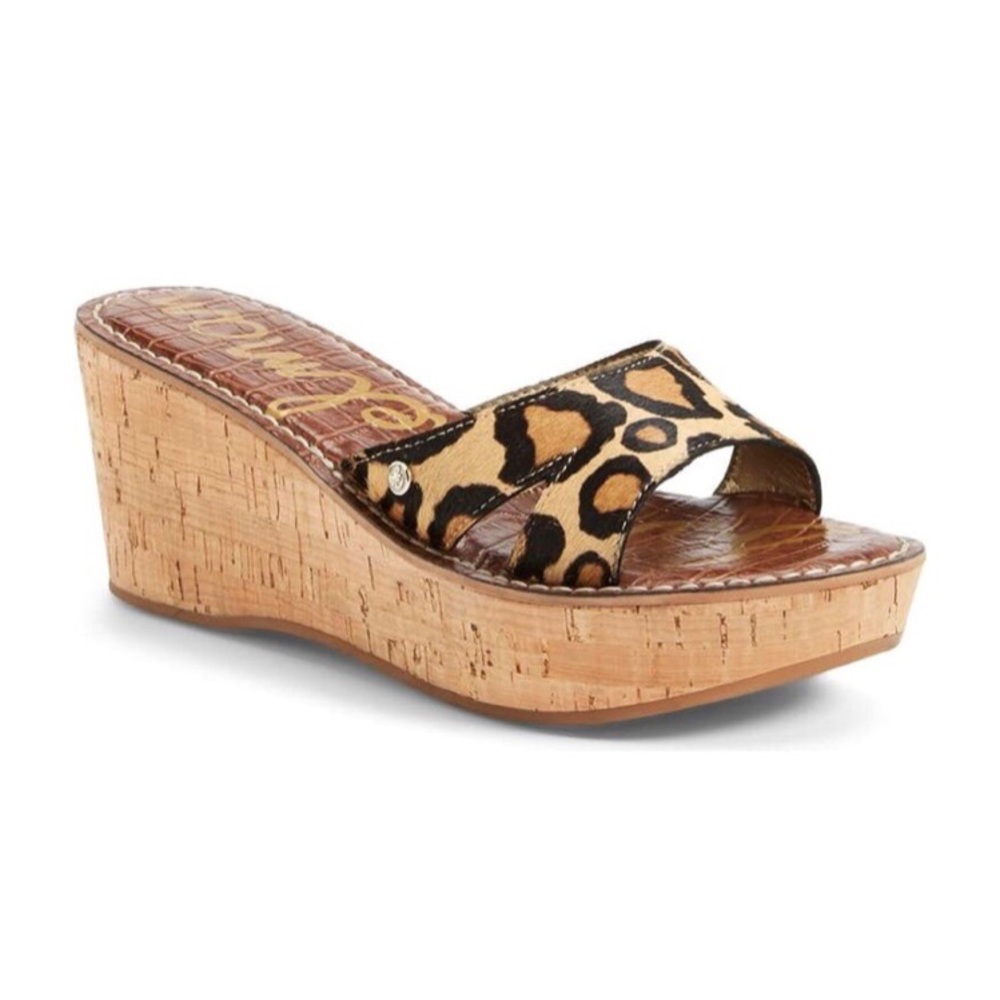 Sam Edelman • Leopard Calf Hair Reid Wedge Sandal